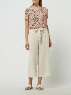 Kaffe Culotte Mit Leinen-Anteil Modell 'Kaliny' - Sand