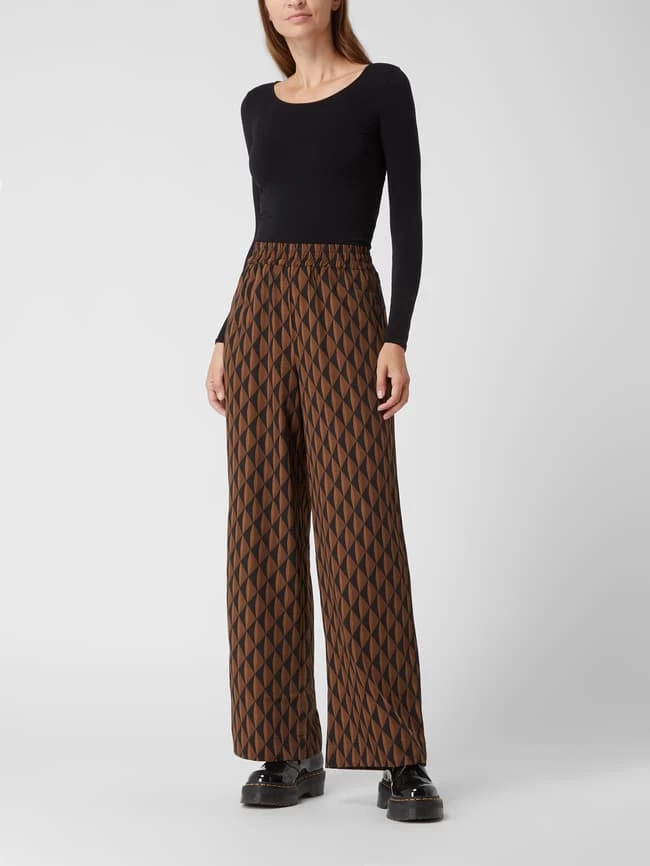 Gestuz Schlupfhose Aus Krepp Modell 'Lithilde' - Mittelbraun 3 Gestuz Schlupfhose Aus Krepp Modell 'Lithilde' - Mittelbraun