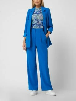 Minus Bundfaltenhose Aus Krepp Modell 'Velia' - Ozean Blau