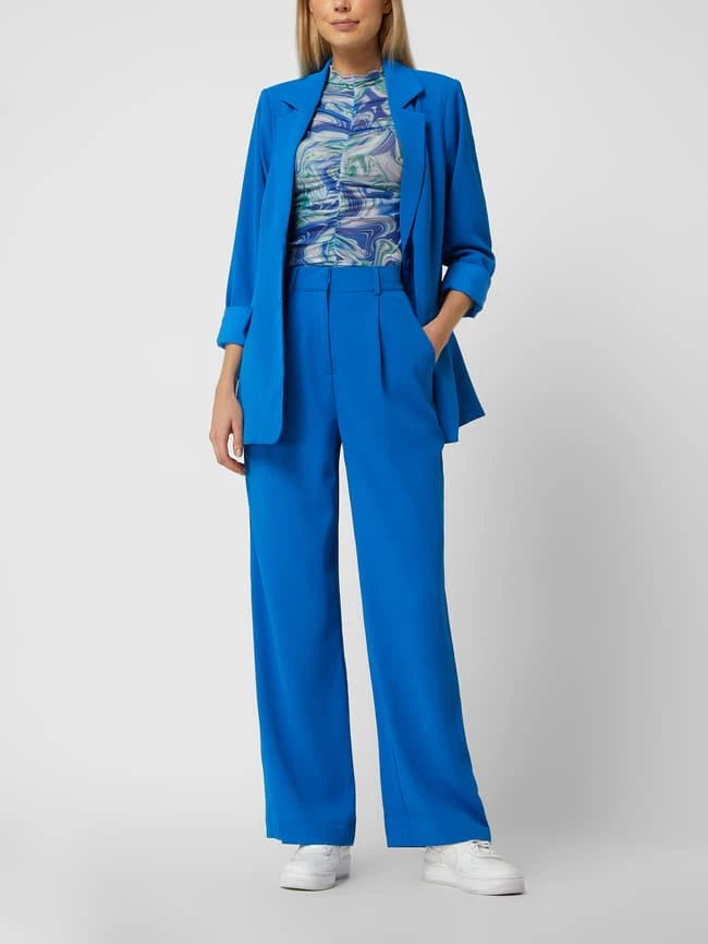 Minus Bundfaltenhose Aus Krepp Modell 'Velia' - Ozean Blau 3 Minus Bundfaltenhose Aus Krepp Modell 'Velia' - Ozean Blau